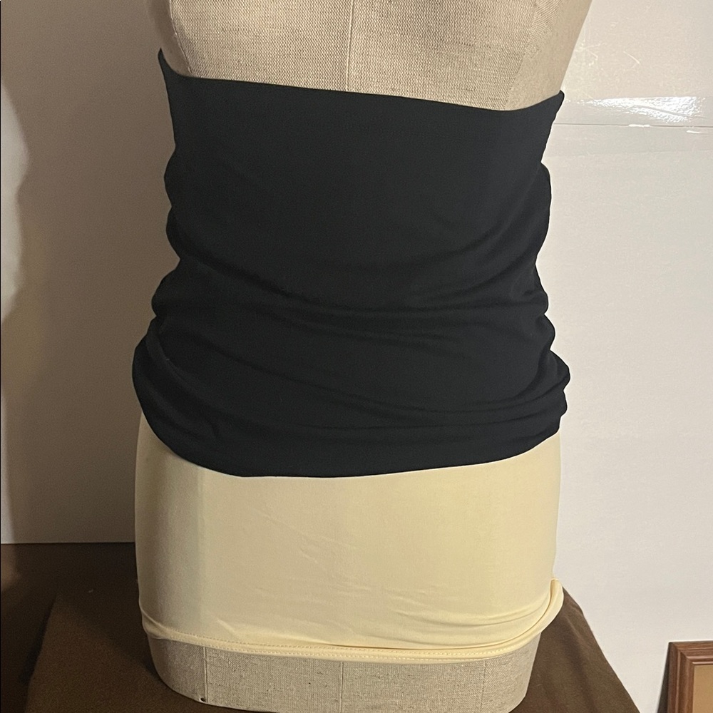 😄Maddie Moo pregnancy belly wraps small black beige